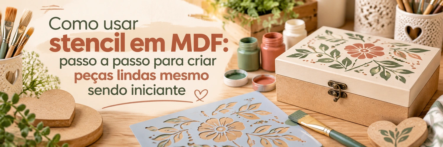 Como usar stencil em MDF: passo a passo para iniciantes