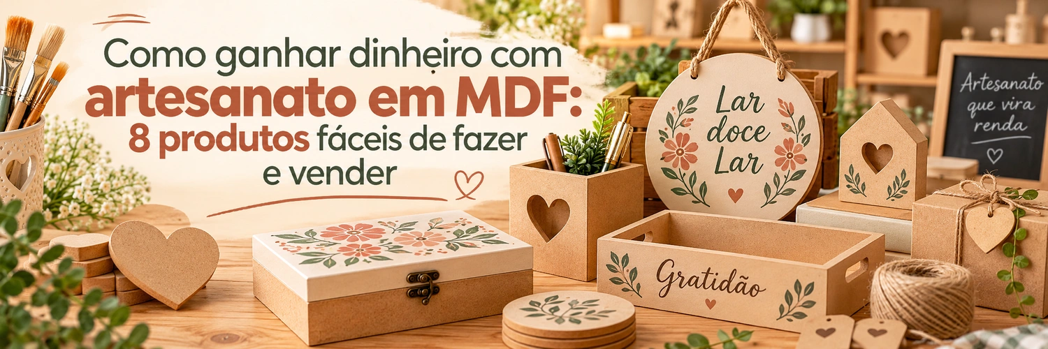 Como ganhar dinheiro com artesanato em MDF: 8 produtos fáceis para vender
