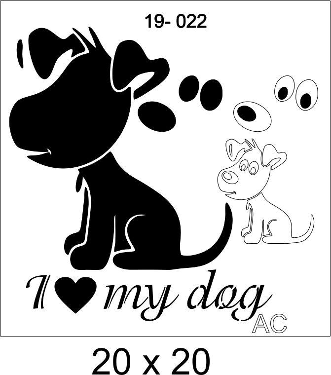 Stencil CACHORRINHO 19var022