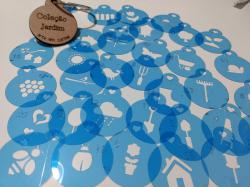 Stencils em miniatura JARDIM COD 17min005