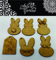 Aplique mdf Kit Tags Páscoa  22-051