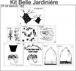kit Belle Jardiniére- 21 kit stencil- 152