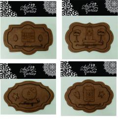 Kit em MDF. Placa Casinhas  20-244