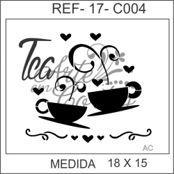 Stencil  HORA DO CHA COD: 17C004