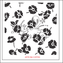 Stencil FUNDO FLORES COD: 16fd047