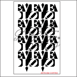 Stencil Texto LOVE Cod -16tx061