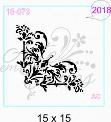 Stencil arabescos Cod 18f073