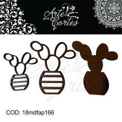 Aplique  Cactos e Suculentas - 18mdfap166