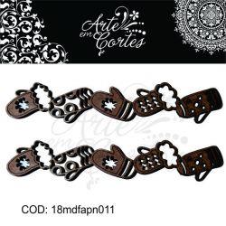 Aplique de NATAL LUVINHAS PAPAI NOEL  18mdfapn011