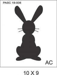 STENCIL  Coelhinho de Páscoa    19PASC-008