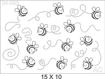 Stencil  abelhas 24-093