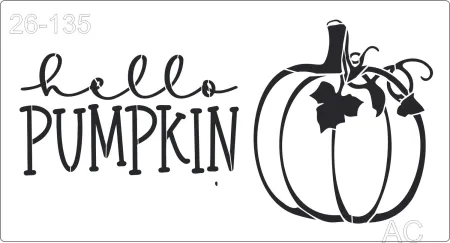 Stencil  Abóbora -pumpkin   26-135