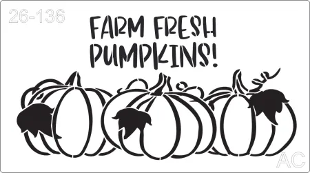 Stencil  Abóbora -pumpkin   26-136