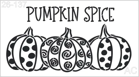 Stencil  Abóbora -pumpkin   26-137