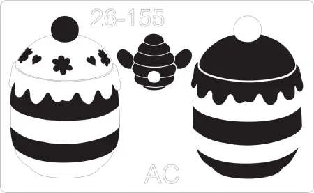 Stencil  Açucareiro abelha    26-155