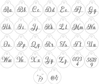 Stencil  ALFABETO de A a Z  25-231