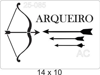 Stencil Arqueiro ( Super Heróis) 25-085