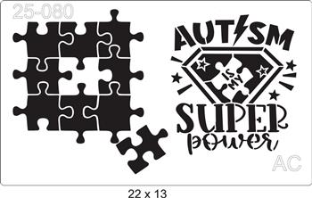 Stencil  Autismo 25-080