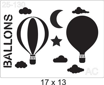Stencil  Ballons 25-130