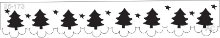 Stencil Barrado Árvore de Natal  25-173