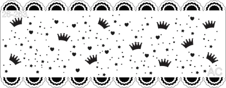 Stencil Barrado duplo Coroas 26-263