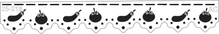 Stencil Barrado legumes 25-218