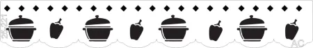 Stencil Barrado panelas e legumes  25-221