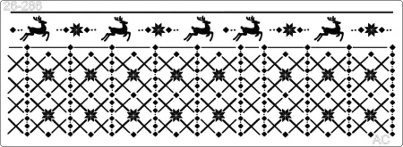 Stencil  Barrinha Natal    26-286