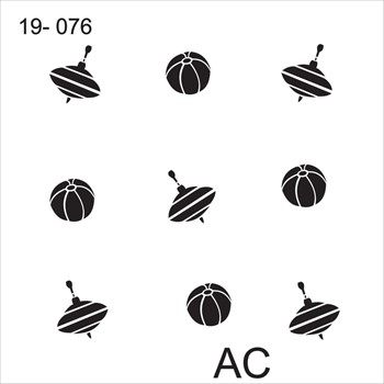 Stencil   bola e pião     19inf076