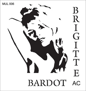 Stencil BRIGITTE BARD 17mul006