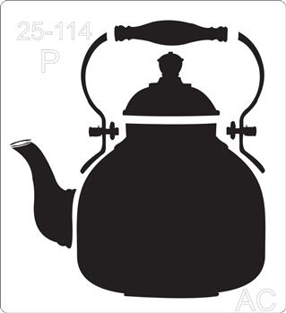Stencil Chaleira Antiga 25-114