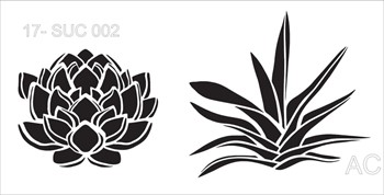 Stencil CACTOS E SUCULENTAS COD: 17suc002