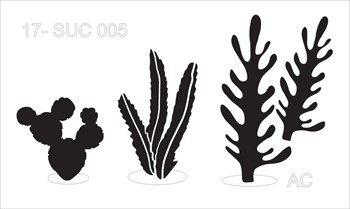 Stencil CACTOS E SUCULENTAS COD: 17suc005