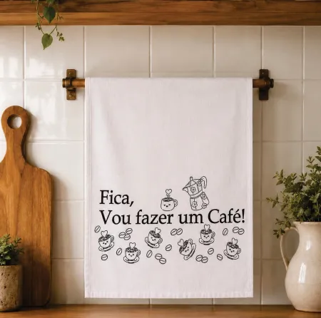 Stencil Café -  Fica, vou fazer um café  26-164