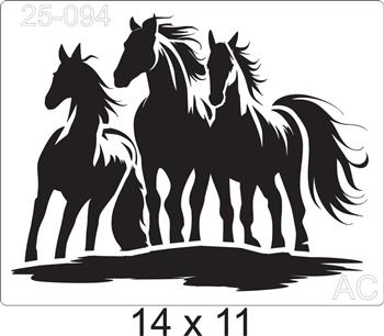 Stencil Cavalos 25-094