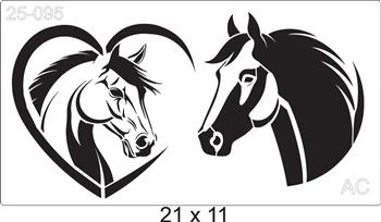 Stencil Cavalos 25-095