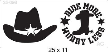 Stencil Cavalos 25-096