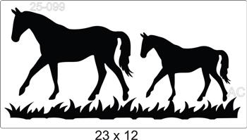 Stencil Cavalos  25-099