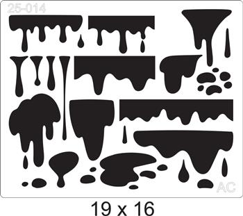 Stencil Chocolate derretido 25-014