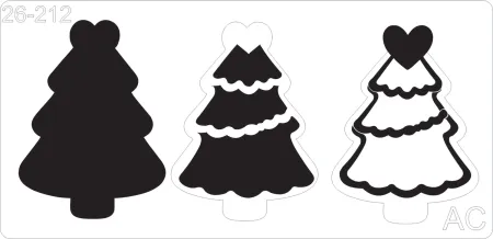 Stencil cookies / biscoito - Natal 26-212