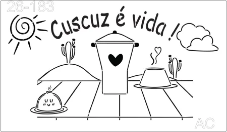Stencil   Cuscuz é vida !  26-183