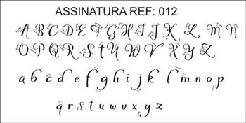 Stencil de Assinatura Personalizado - 24ass-012