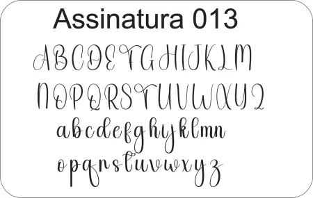 Stencil de Assinatura Personalizado - 26ass-013