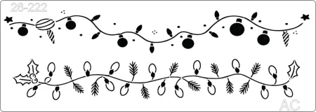 Stencil Decoração Natal - 26-222