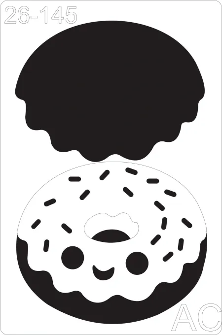 Stencil Donut c/ carinha 26-145