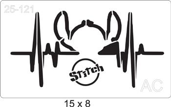 Stencil Eletro Stitch  25-121
