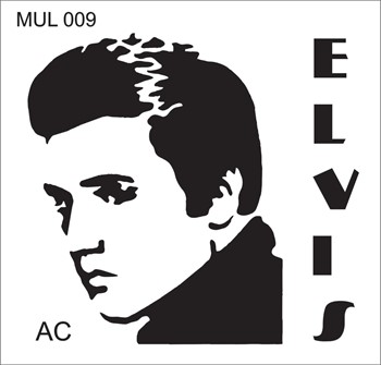 Stencil ELVEIS PRESLEY 17mul009
