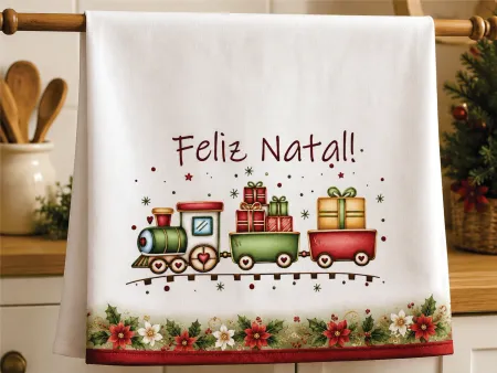 Stencil  Feliz Natal/ trenzinho  - Natal - 26-234