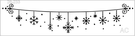 Stencil Floco de Neve- Natal - 26-233