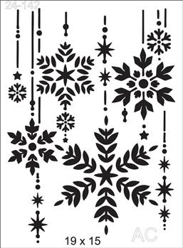 Stencil Flocos de Neve 24-142